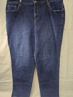 Gloria Vanderbilt Amanda Classic Dark Blue Women’s Jeans Size 18